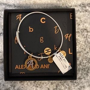 Alex and Ani “A” Charm Bangle